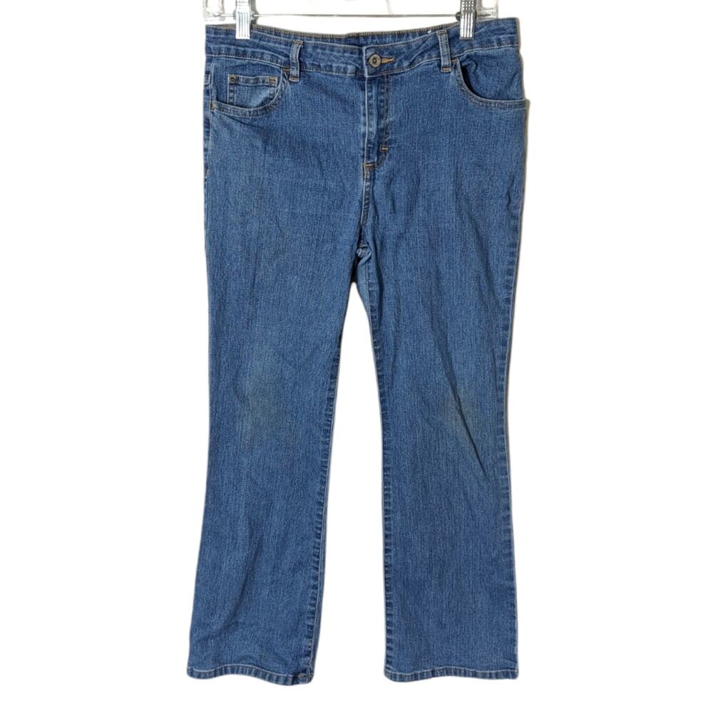 Girls Plus 16.5 16 1/2 Distressed Medium Rinse Jeans